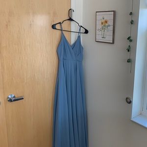 Dusty blue Lulu’s dress! Perfect for a prom/bridesmaid dress! Size M, worn once!